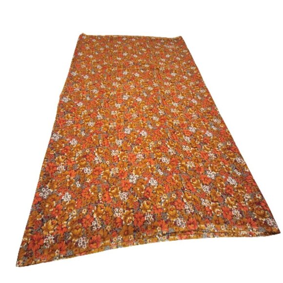 Crimson Red and Brown Flowers Saree - Unstitched- NEW ! - Picture 1 of 6